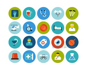 圆形医疗图标矢量设计